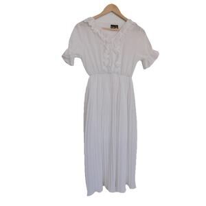 Kookkai by Sunida white dress short sleeve size Small